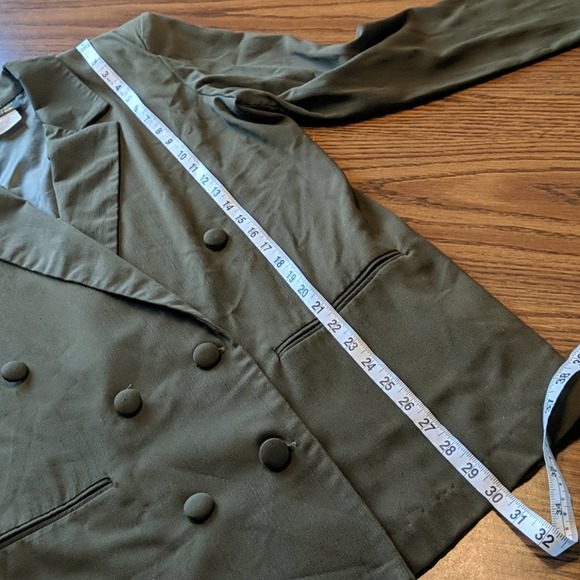 VTG Toni Garment for C.C. Magic Green Blazer 10 - Picture 8 of 10
